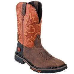 Justin Boots: Men's SE4944 Two Tone Leather EH Cowboy Work Boots -doublehboots shop justin wk4944 090 p 01