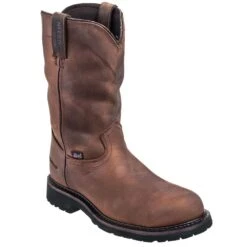 Justin Boots: Men's Steel Toe SE4961 Waterproof EH Wyoming Cowboy Boots -doublehboots shop justin wk4961 p 01