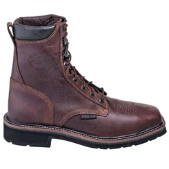 Justin Boots: Men's SE682 Steel Toe 8-Inch EH Stampede Work Boots -doublehboots shop justin wk682 o 01