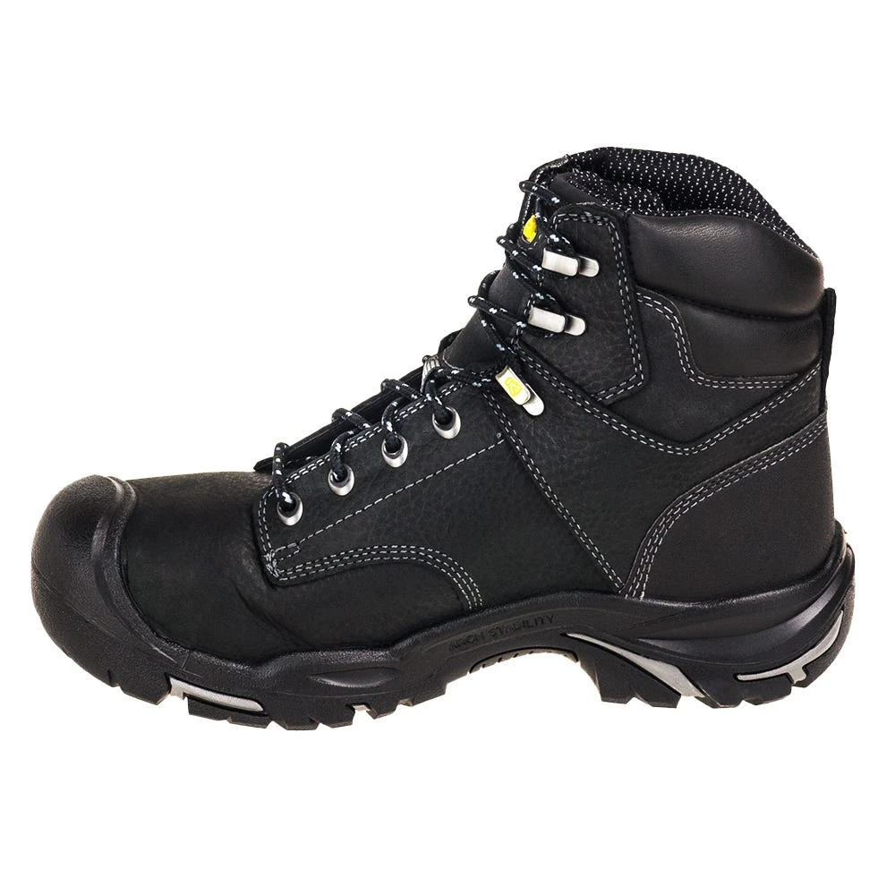 KEEN Utility Boots: Men's 1016778 Black 6-Inch Steel Toe EH Waterproof Mt. Vernon Work Boots 6 KEEN Utility Boots: Men's 1016778 Black 6-Inch Steel Toe EH Waterproof Mt. Vernon Work Boots - Image 4