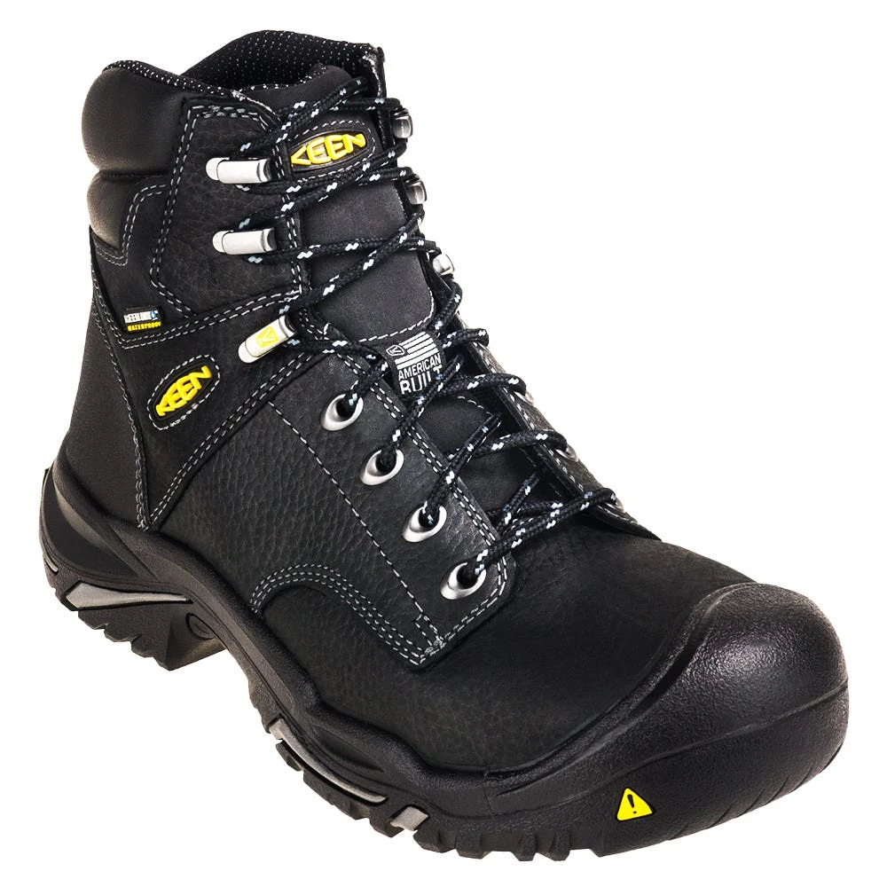 KEEN Utility Boots: Men's 1016778 Black 6-Inch Steel Toe EH Waterproof Mt. Vernon Work Boots 3 KEEN Utility Boots: Men's 1016778 Black 6-Inch Steel Toe EH Waterproof Mt. Vernon Work Boots