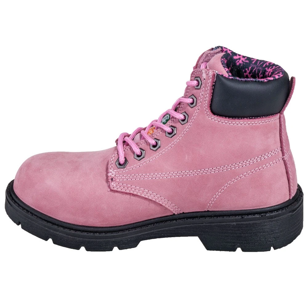 Moxie Boots: Women's 50162 Steel Toe Waterproof EH Pink Alice Work Boots 6 Moxie Boots: Women's 50162 Steel Toe Waterproof EH Pink Alice Work Boots - Image 4