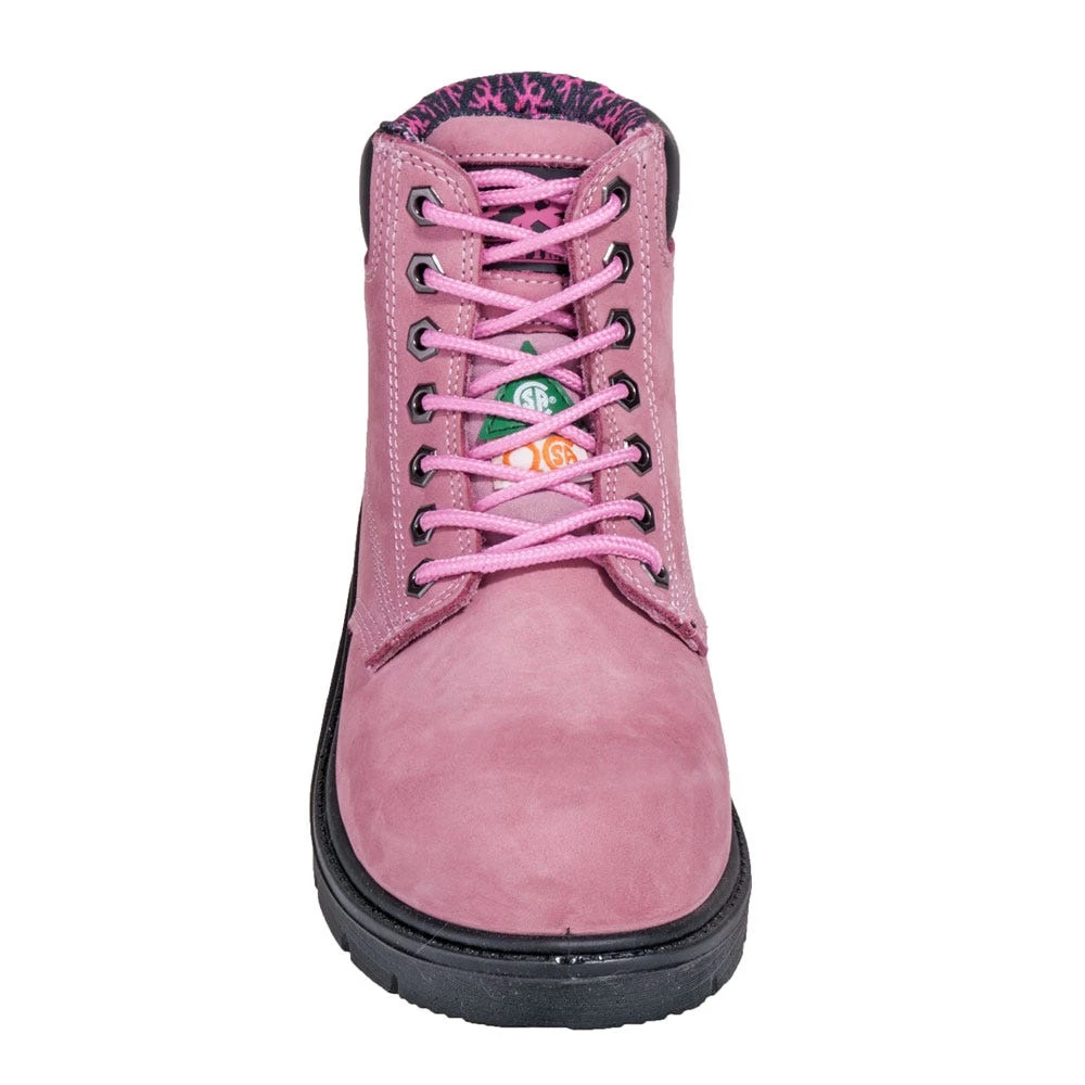 Moxie Boots: Women's 50162 Steel Toe Waterproof EH Pink Alice Work Boots 4 Moxie Boots: Women's 50162 Steel Toe Waterproof EH Pink Alice Work Boots - Image 2