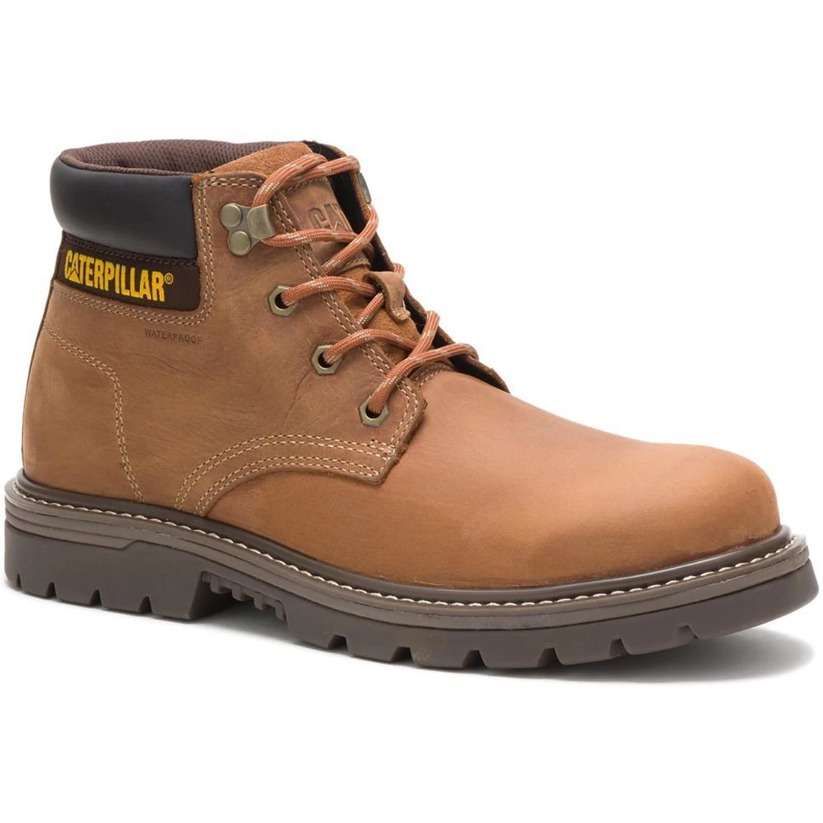 Caterpillar Boots: Men's P51032 Brown Outbase Waterproof Work Boot 3 Caterpillar Boots: Men's P51032 Brown Outbase Waterproof Work Boot