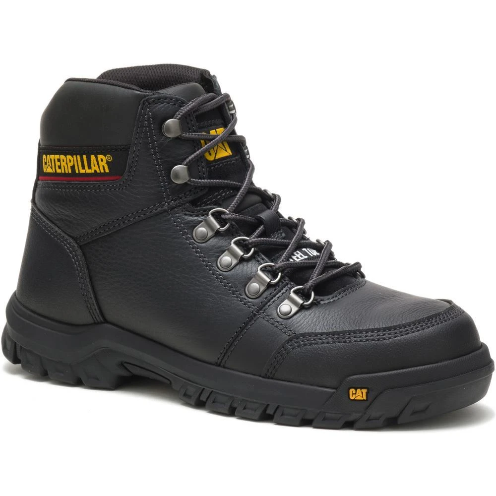 CAT Footwear: Men's P90800 Outline Steel Toe Black Slip-Resistant Boots 3 CAT Footwear: Men's P90800 Outline Steel Toe Black Slip-Resistant Boots