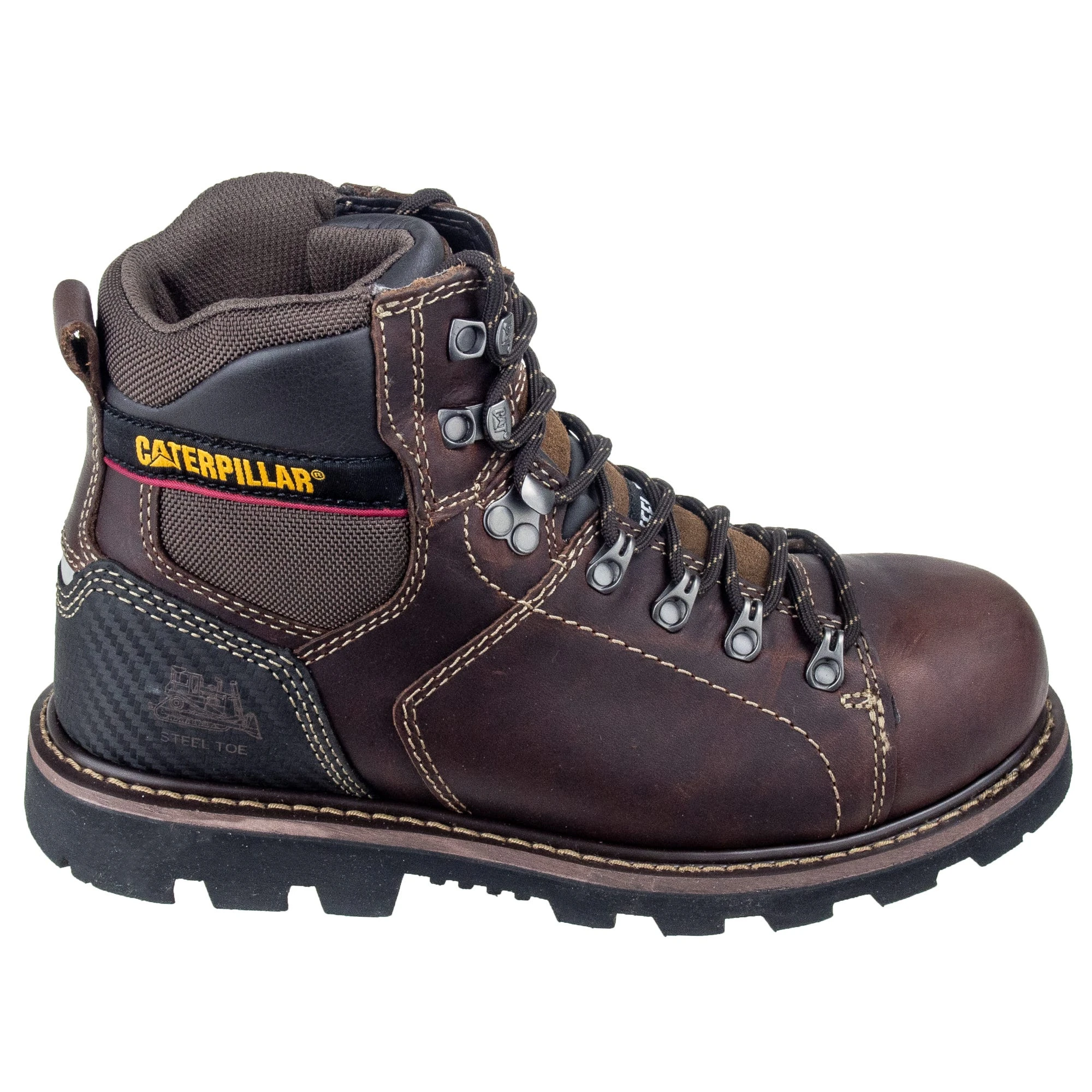 Caterpillar Boots: Alaska 2.0 Steel Toe Men's 90865 Brown 6-Inch Work Boots 4 Caterpillar Boots: Alaska 2.0 Steel Toe Men's 90865 Brown 6-Inch Work Boots - Image 2