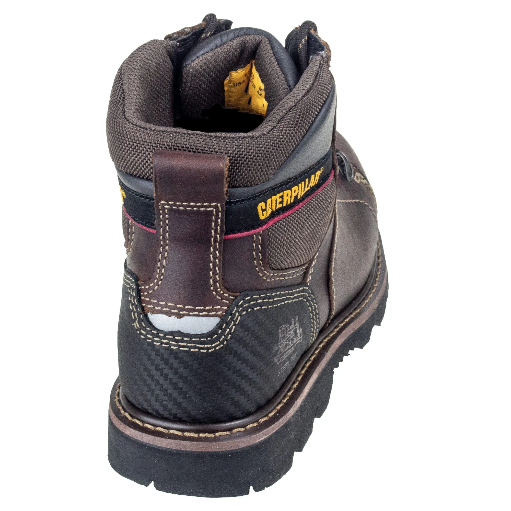 Caterpillar Boots: Alaska 2.0 Steel Toe Men's 90865 Brown 6-Inch Work Boots 5 Caterpillar Boots: Alaska 2.0 Steel Toe Men's 90865 Brown 6-Inch Work Boots - Image 3