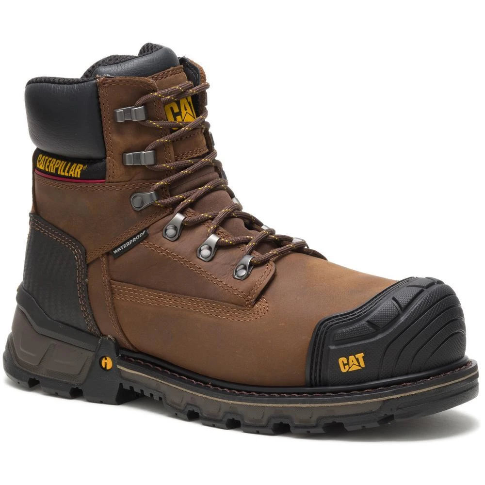 Caterpillar Boots: Men's P90991 Dark Brown 6" Waterproof Composite Toe Boots 8 Caterpillar Boots: Men's P90991 Dark Brown 6" Waterproof Composite Toe Boots - Image 6