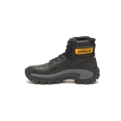 Caterpillar Boots: Men's P91287 Black Steel Toe Invader Hi EH Hiker Work Boot -doublehboots shop p91287 3edit