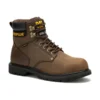 Caterpillar Boots: Men's P91660 Dark Brown Steel Toe 6" Second Shift Waterproof Work Boot -doublehboots shop p91660 1edit
