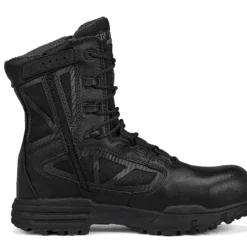 Tactical Research Boots: Men's TR998ZWPCT Black TR Chrome Side-Zip Waterproof CT Combat Boots -doublehboots shop r0exdf g