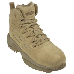 Reebok Boots: Men's Tan RB8694 Rapid Response EH Composite Toe Military Boots -doublehboots shop rb8694 1