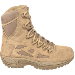 Reebok Boots: Men's RB8977 Coyote Tan 8-Inch Rapid Response Tactical Boots -doublehboots shop reebok rb8977 o 01