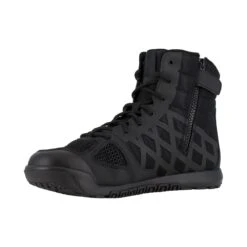 Reebok Boots: Men's RB7120 Black 6 Inch Nano Tactical EH Soft Toe Work Boot -doublehboots shop reebok rb7120 nano tactical 03