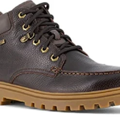 Rockport Works Boots: Men's RK6710 Brown Alloy Toe Weather EH Mocassin Work Boot