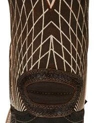 Justin Boots: Men's SE4833 Brown Composite Square Toe Derrickman Cowboy Work Boot -doublehboots shop se4833 617x563 heel