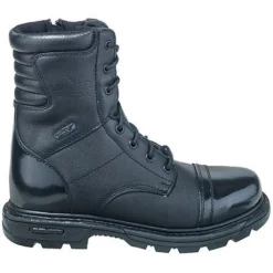 Thorogood Men's 834-6888 Black 8 Inch Uniform Side Zip Jump Boots -doublehboots shop thorogood 834 6888 o 01 1