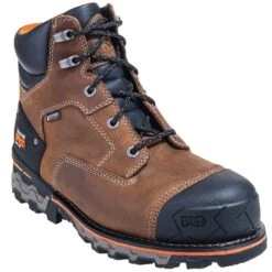 Timberland PRO Boots: Men's Brown 92673 Boondock 6" EH Waterproof Boots -doublehboots shop timberland 92673 p 01