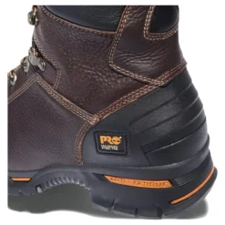 Timberland PRO Boots: Men's Endurance PR 52561 Brown 8" Steel Toe Work Boots -doublehboots shop tmb pro 52561 back