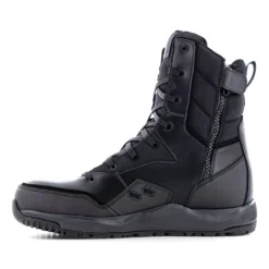 Volcom Boots: Men's VM30704 Black Composite Toe Street Shield Skate-Inspired 8" Tactical Side Zipper Boot -doublehboots shop volcom vm30704 street shield 04edit