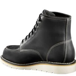 Carhartt Boots: Men's CMW6191 Black Waterproof Wedge Work Boot -doublehboots shop vwniwfma scaled