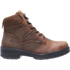 Wolverine Boots: Men's 2053 Durashocks Steel Toe Brown Boots -doublehboots shop w02053
