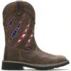 Wolverine Boots: Men's 201218 Brown Flag Rancher Claw Waterproof Steel Toe Pull On Work Boot -doublehboots shop w201218 1
