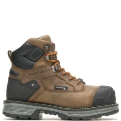 Wolverine Boots: Men's W211135 Brown Carbonmax Toe Hellcat Ultraspring Heavy Duty 6" Work Boot -doublehboots shop wbsm w211135 012721 s22 000