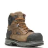 Wolverine Boots: Men's W211135 Brown Carbonmax Toe Hellcat Ultraspring Heavy Duty 6" Work Boot -doublehboots shop wbsm w211135 012721 s22 045