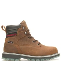 Wolverine Boots: Men's W230012 Sudan Brown Soft Toe Floorhand LX 6" Work Boot -doublehboots shop wbsm w231016 050222 s23 000 1