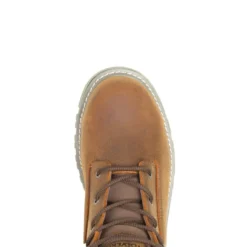 Wolverine Boots: Men's W231016 Sudan Brown Steel Toe Floorhand LX 6" Work Boot -doublehboots shop wbsm w231016 050222 s23 top