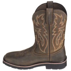 Wolverine Boots: Men's 10702 Steel Toe EH Pull On Rancher Boots 12 Wolverine Boots: Men's 10702 Steel Toe EH Pull On Rancher Boots -doublehboots shop wolverine 10702 i 01
