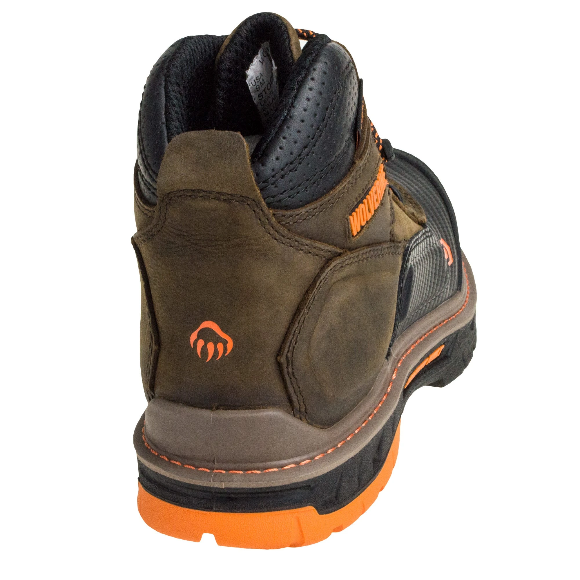 Wolverine Boots: Overpass CarbonMAX EH Men's W10717 Brown Mid Work Boots 9 Wolverine Boots: Overpass CarbonMAX EH Men's W10717 Brown Mid Work Boots - Image 7
