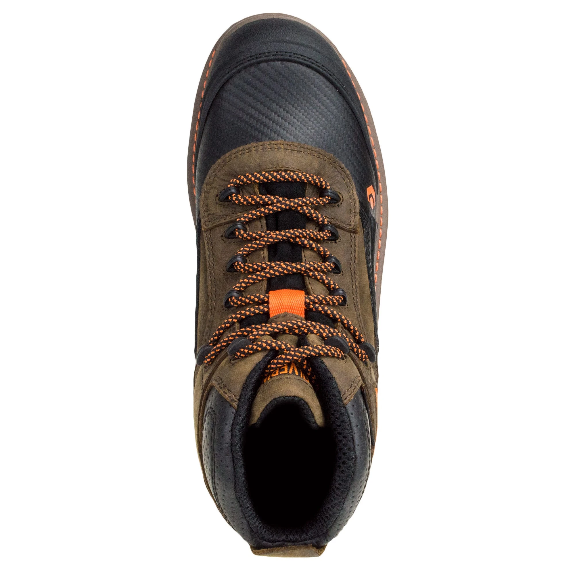 Wolverine Boots: Overpass CarbonMAX EH Men's W10717 Brown Mid Work Boots 4 Wolverine Boots: Overpass CarbonMAX EH Men's W10717 Brown Mid Work Boots - Image 2