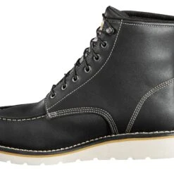 Carhartt Boots: Men's CMW6191 Black Waterproof Wedge Work Boot -doublehboots shop zyegukbq scaled